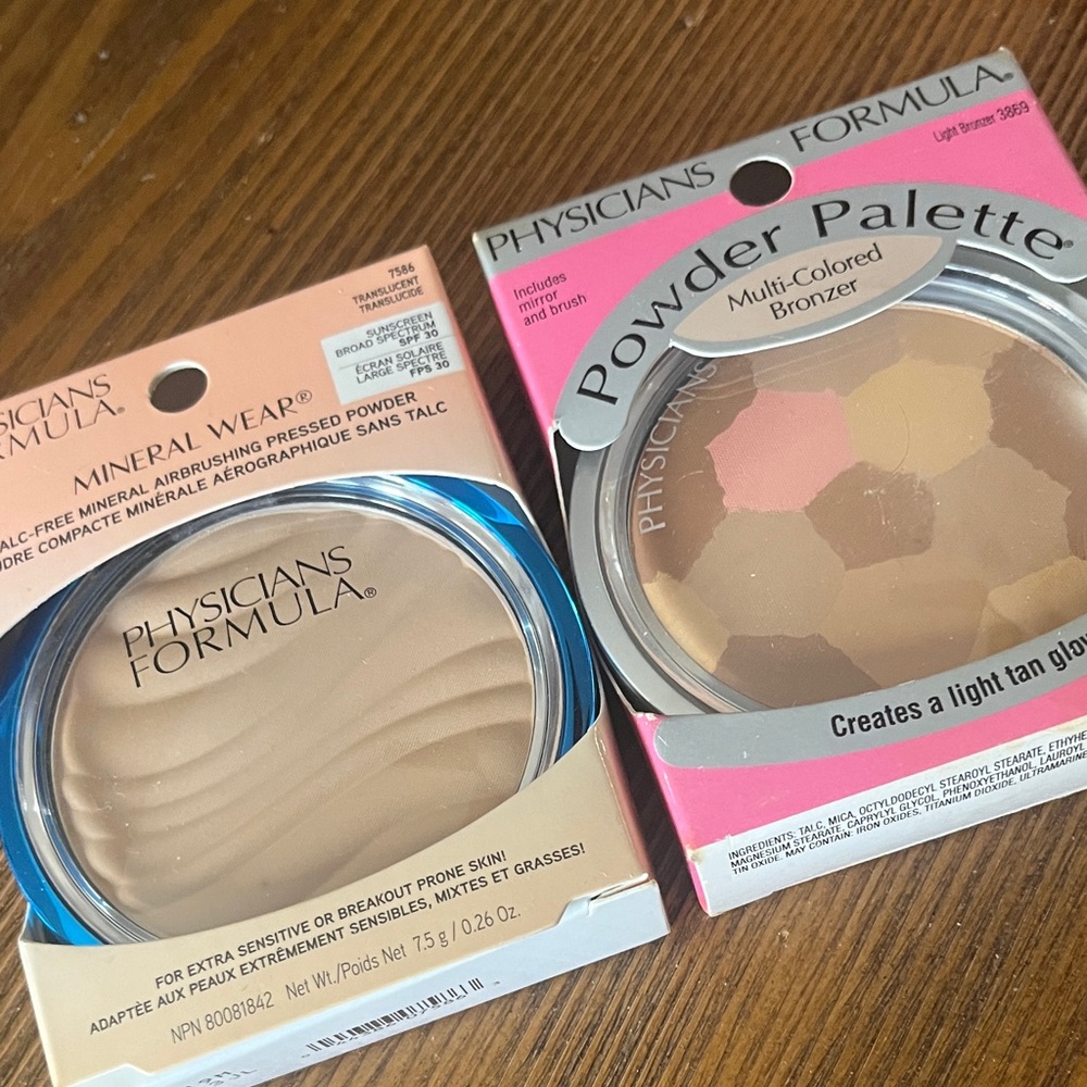 Physicians Formula Mineral Wear Pressed Powder and Multi-Colored Bronzer